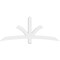 Ekena Millwork Davenport Architectural Grade PVC Gable Bracket, 72"W x 30"H x 2"D x 4"F, 10/12 Pitch GBP072X30X0204DAV00 - alternate 2